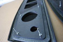 67-69 Camaro/Firebird triple grill tray cloth inserts with speaker mounting plates.