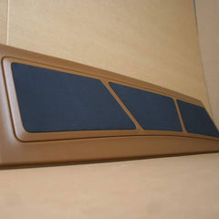 68-72 Chevelle rear triple tray with "cloth" inserts with speaker mounting plates.
