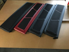 68-72 Chevelle rear triple tray with "cloth" inserts with speaker mounting plates.